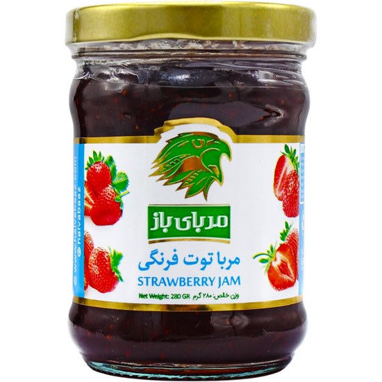 مربا توت فرنگی 280 گرم باز