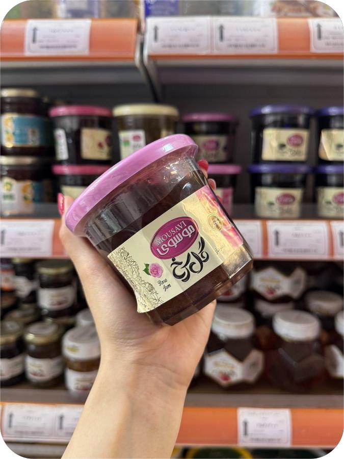 مربا گل سرخ 320 گرم موسوی
