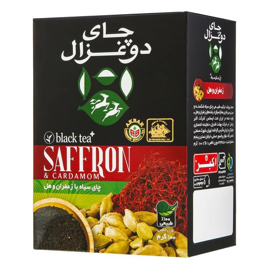 چای 100 گرم هل و زعفران دوغزال