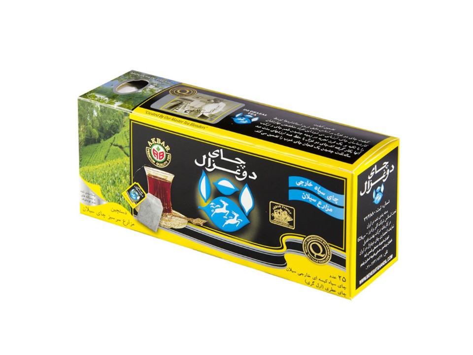 چای کیسه ای عطری 25 عددی دوغزال