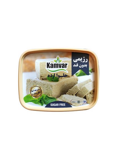 حلوا ارده رژیمی ظرفی کامور