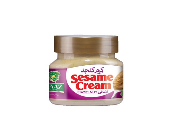 کرم کنجد فندقی باز