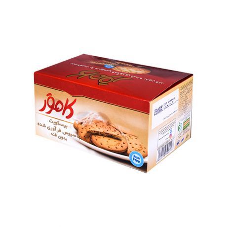بیسکوئیت بدون قند سبوسدار کامور