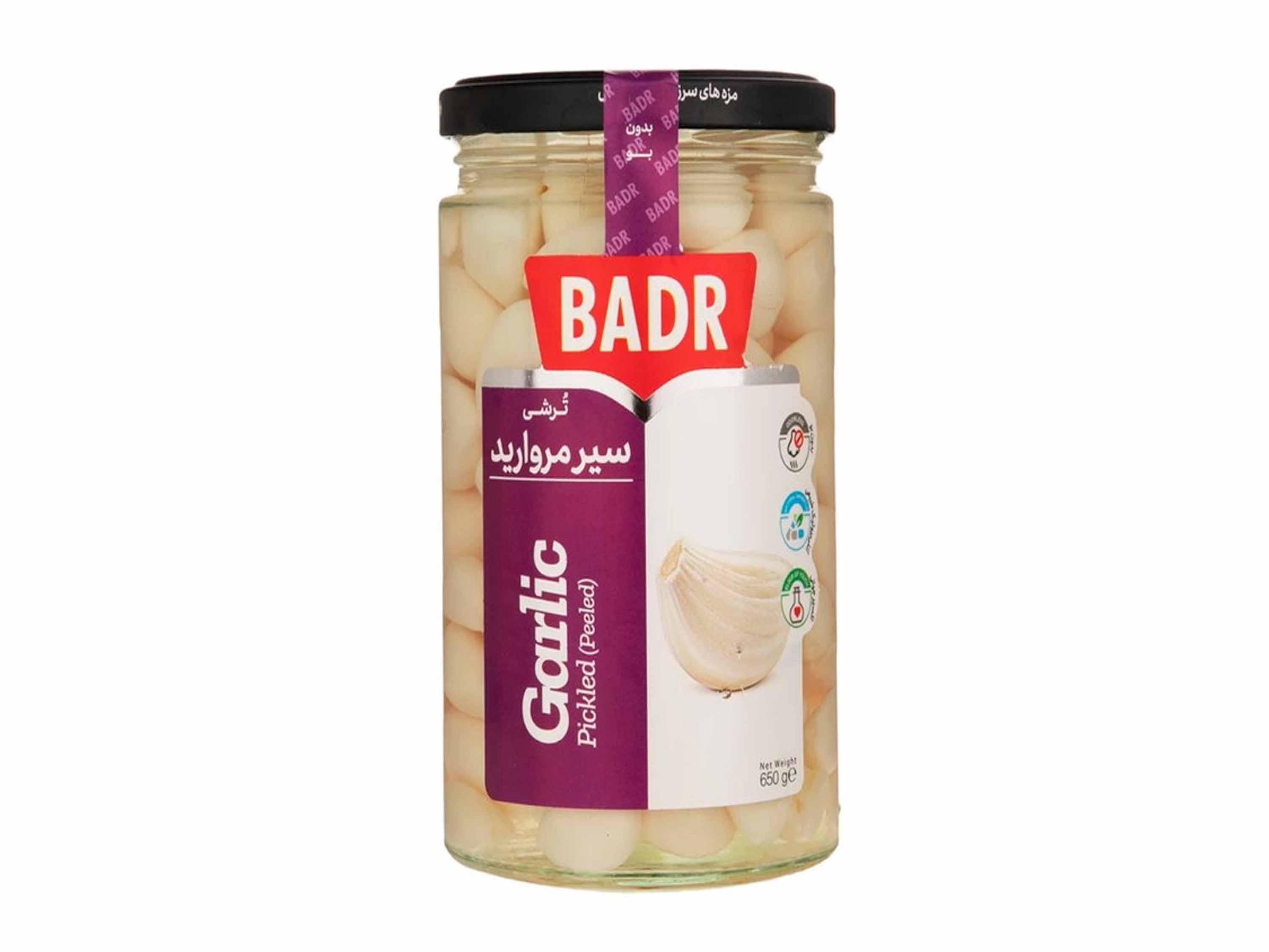 ترشی سیر مروارید 400 گرم بدر
