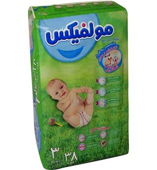 پوشک مولفیکس دوبل سایز 3  -