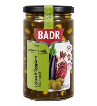 ترشی پرورده زیتون و بادمجان بدر
