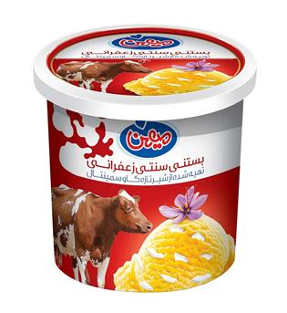 بستنی لیوانی زعفرانی میهن