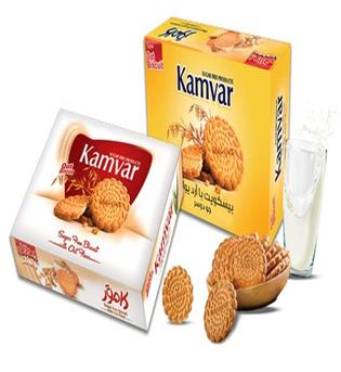 بیسکویت بدون قند با جو دوسر یولاف کامور